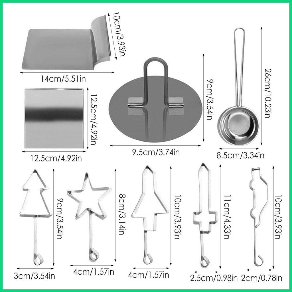 Bộ 9 Dụng Cụ Cắt Bánh Quy Hình Hoa / Corrode Mềm Mại Siêu Bền Tiện Dụng Cho Bé DIY