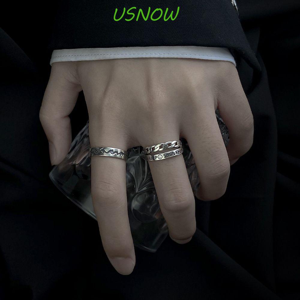 Nhẫn Hở Hình Mặt Cười Bằng Đồng Phong Cách Hip Hop Cá Tính Cho Nam