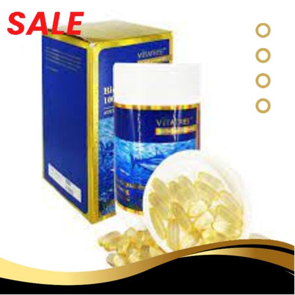 Viên Uống Dầu Gan Cá Mập Vitatree Bio Squalene- Hỗ Trợ Duy Trì sức Khỏe - Hộp 365 viên