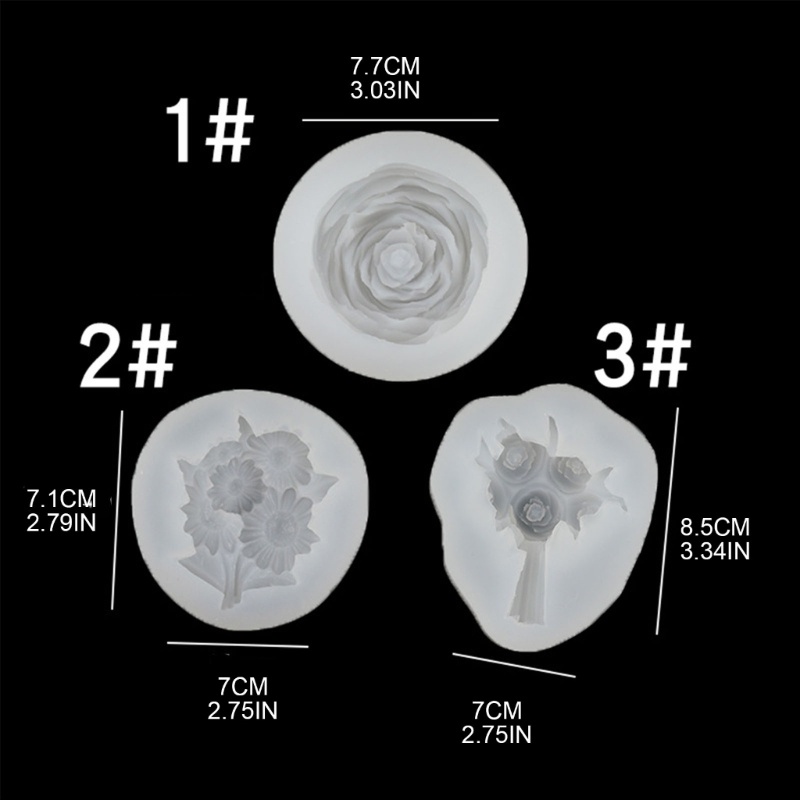 Khuôn Silicone Cấp Thực Phẩm Tạo Hình Hoa Mẫu Đơn Trang Trí Bánh