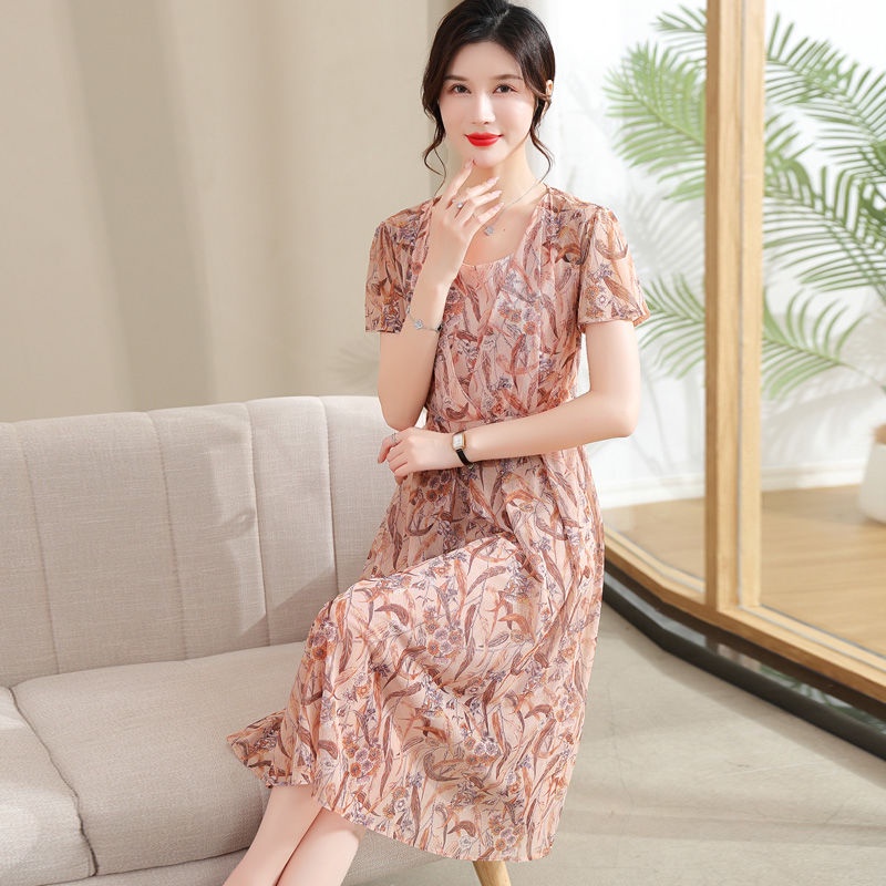 Đầm Thiết Kế Mỏng Cao Cấp Thời Trang Mùa Hè Phong Cách Mới 2023 Dành Cho Phụ Nữ Lớn Tuổi