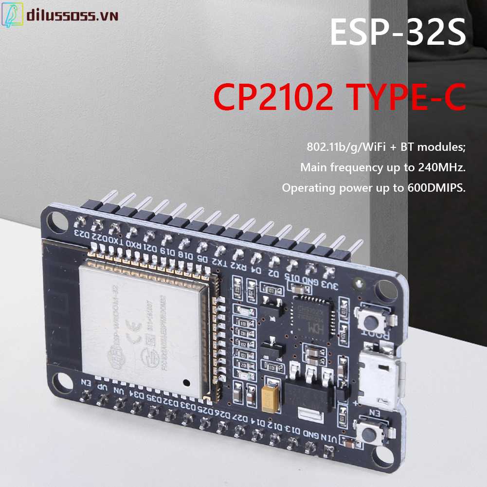Bảng MạCh ESP32 WiFi + Bluetooth Siêu Tiêu Thụ Điện Thế