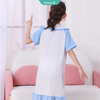 Pink Lotso Cinnamoroll Váy Ngủ Tay Ngắn Thoải Mái Mùa Hè Mát Mẻ Cho Bé Gái