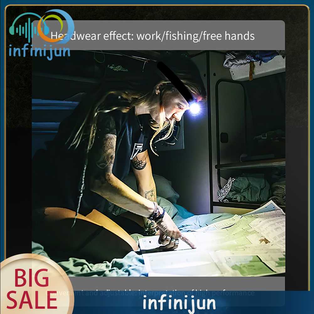 Đèn Pin Đeo Trán 3 Chế Độ LED IPX4 Chống Nước Dùng Leo Núi / Câu Cá