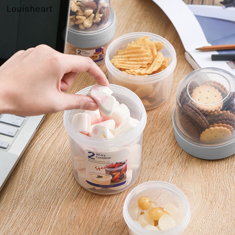 Bộ Cốc Ngũ Cốc / Sữa Chua / Salad / Bữa Sáng Kèm Nắp Đậy Cốc Nước Sốt Thương Hiệu Louisheart TFG