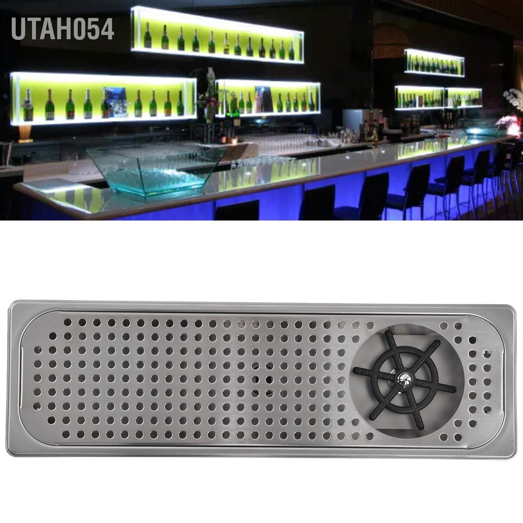 Utah054 Máy rửa cốc tự động Bồn chén bằng thép không gỉ Xả nhanh áp suất cao cho quầy bar G1/2in