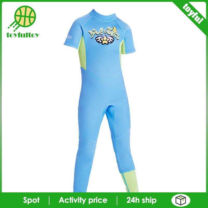 Bộ Đồ Lặn Dày 2.5mm Bằng Cao Su Tổng Hợp Toàn Diện Cho Bé