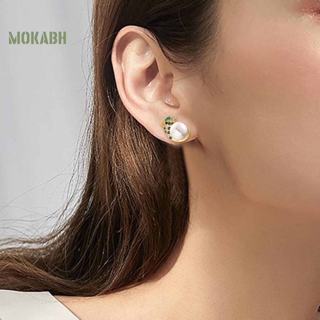 [Mới] Set 2 Khuyên Tai Đính Đá Zircon Vàng Lấp Lánh Chống Oxy Hóa Phong Cách Âu Mỹ Cho Nữ