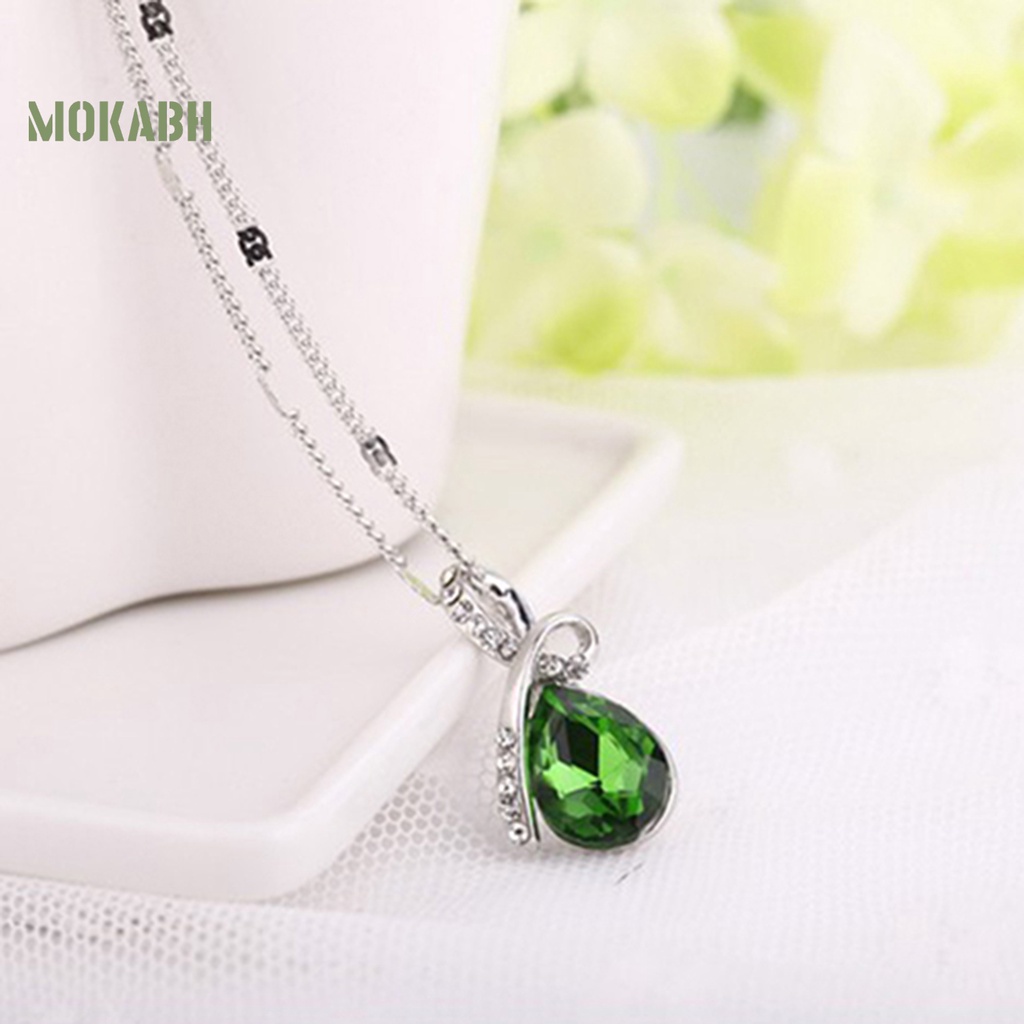 Vòng cổ Mặt Giọt Nước Hình Trái Tim Dễ Thương