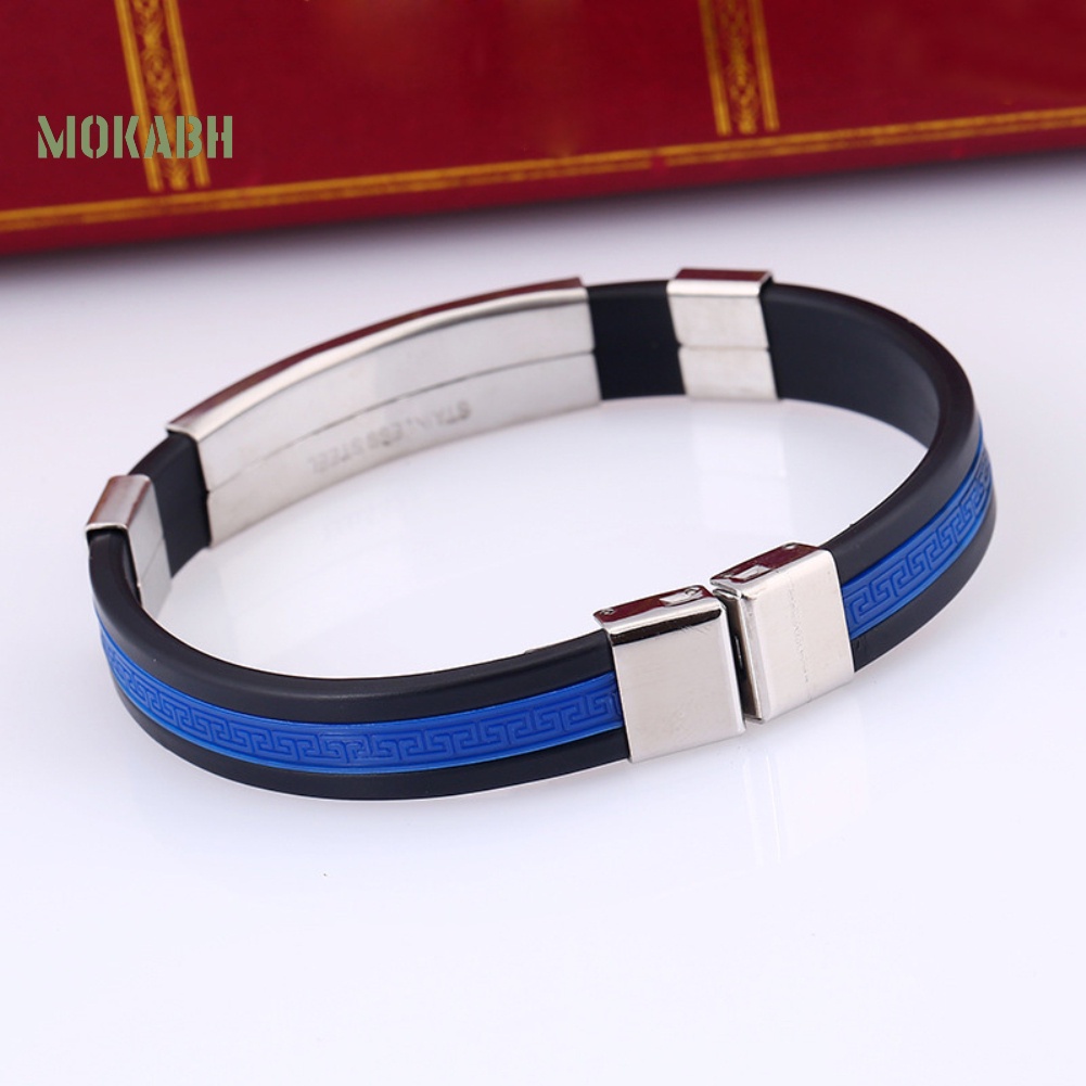 Vòng Đeo Tay Silicone Có Thể Điều Chỉnh Kích Thước Thời Trang Dành Cho Nam Giới