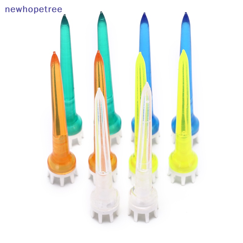 Set 10 tee golf Trong Suốt Nhiều Màu 78mm
