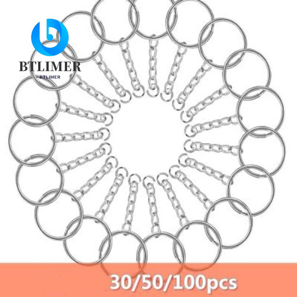 50 Chiếc Móc Chìa Khóa BTLIMER|Nhẫn Chia Đường Kính 25mm DIY
