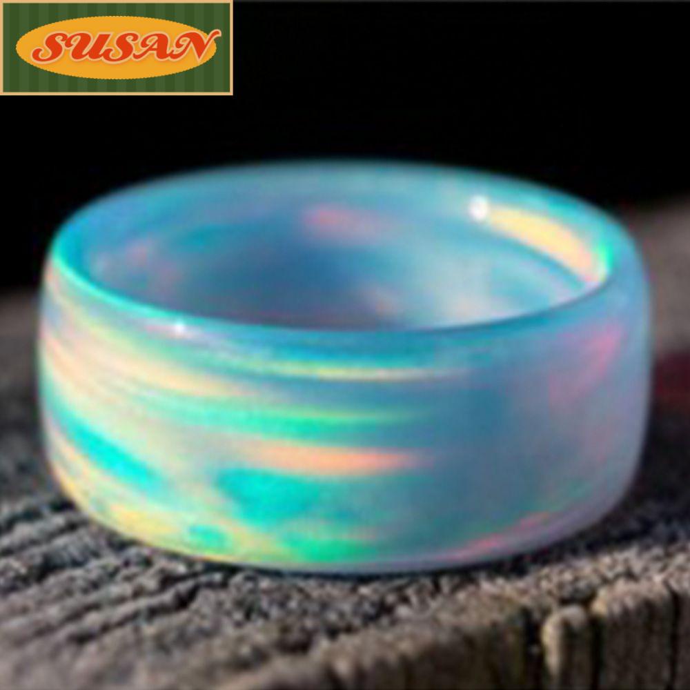 Nhẫn Acrylic Màu Xanh Thời Trang Mùa Hè Cho Nam Và Nữ