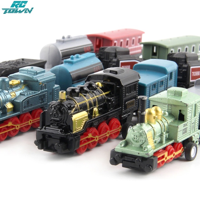 Mô Hình Tàu Lửa Hơi Nước Bằng Hợp Kim Tỉ Lệ 1: 60
