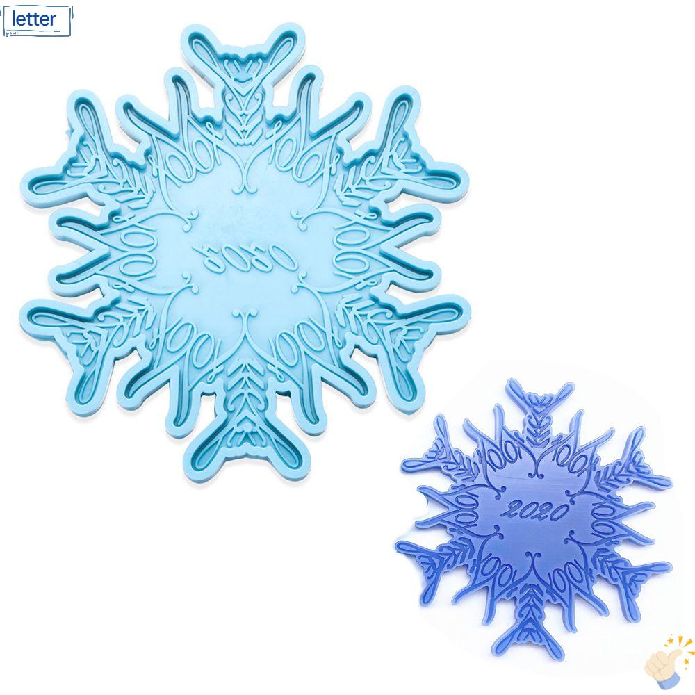 Khuôn Silicone Làm Đế Lót Ly Bằng Nhựa Resin Phong Cách Giáng Sinh