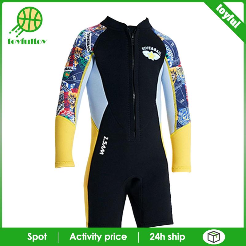 Bộ Đồ Bơi / Lướt Ván / Chèo Thuyền Dày 2.5mm Chất Liệu Cao Su Tổng Hợp Giữ Nhiệt Cho Bé