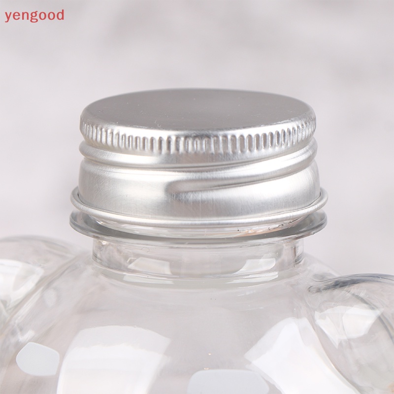 1 Bình Đựng Nước Ép 500ml Bằng Nhựa Dày Trong Suốt In Hình Gấu Hoạt Hình Đáng Yêu