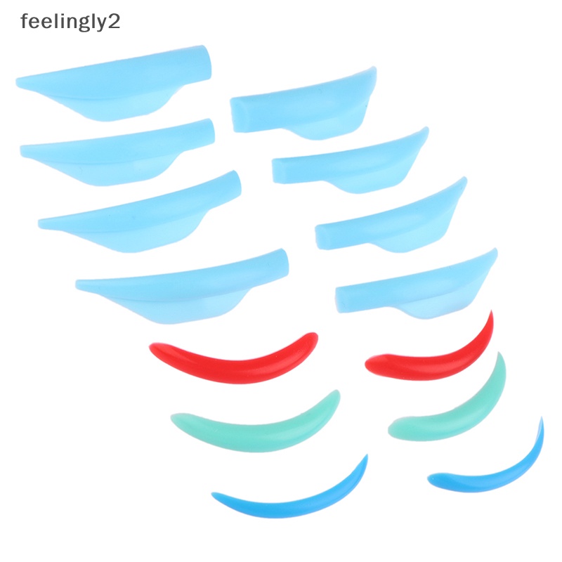 Set 3 / 4 / 7 Cặp Đệm Silicone Hỗ Trợ Uốn Mi Giả Tái Sử Dụng Tiện Lợi