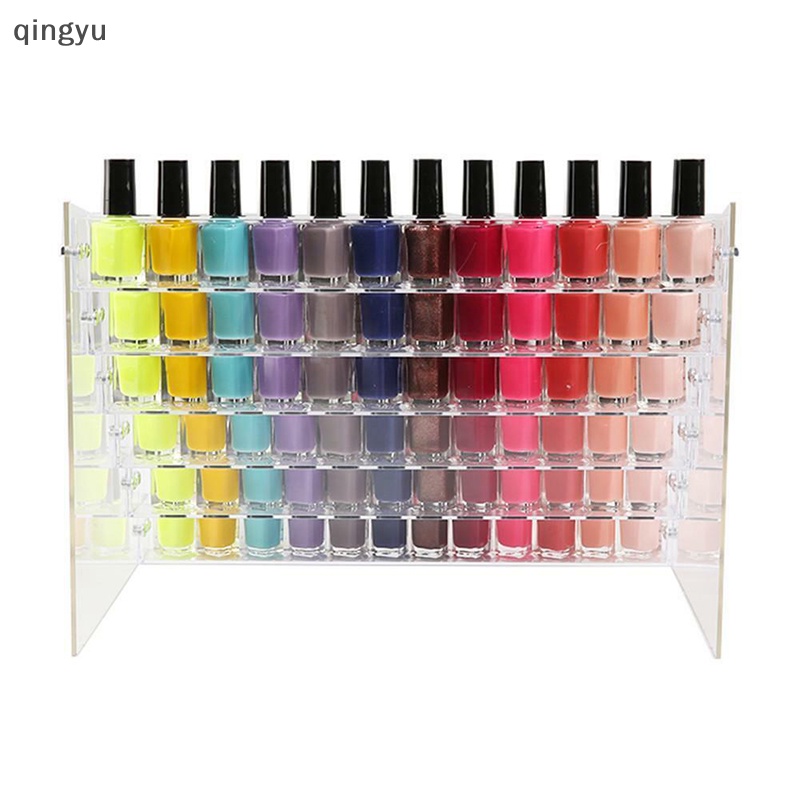 Giá Đỡ Lọ Sơn Móng Tay Bằng Acrylic 2 / 3 / 4 / 5 / 6 / 7 Ngăn Tiện Lợi