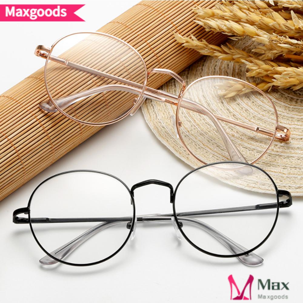 Mắt Kính Gọng Tròn Bằng Kim Loại Siêu Nhẹ Phong Cách Vintage