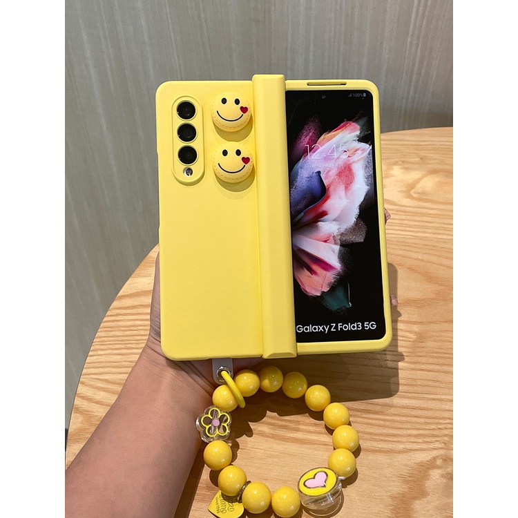 Ốp Điện Thoại Cứng Chống Sốc Hình Mặt Cười Hoạt Hình Cho samsung galaxy z fold 5 4 3 fold4 fold5 5g