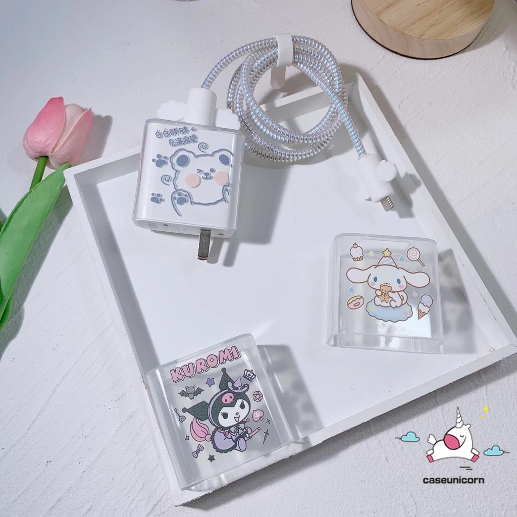 Bộ Vỏ Bảo Vệ Hộp Sạc Tai Nghe Apple 18 / 20W Hình Gấu Pooh Winnie the Pooh Bằng TPU Mềm