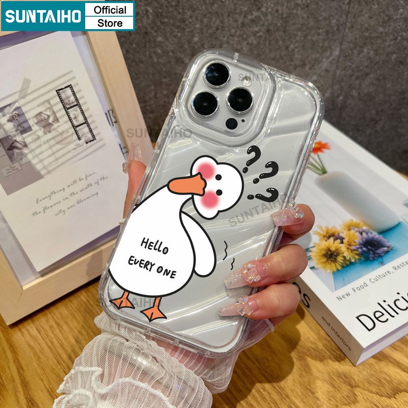 Suntaiho Ốp lưng ốp iphone Ốp Điện Thoại Mềm Trong Suốt Chống Sốc In Hình Động Vật Cho ốp iphone 13Pro 7 8 Plus X XS XR XSMAX 11 12 13 14 Pro Max 14Pro