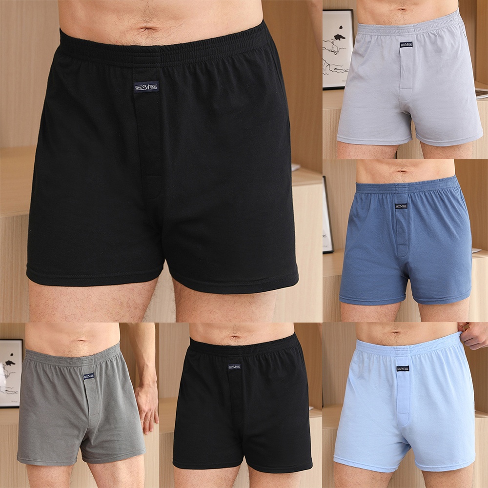Quần Lót Boxer Vải Cotton Mềm Mại Co Giãn Thoải Mái Cho Nam