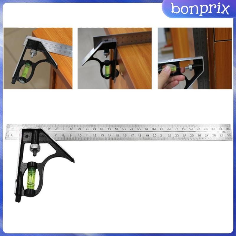 Thước Đo Góc Vuông 300mm Bằng Kim Loại Có Thể Điều Chỉnh