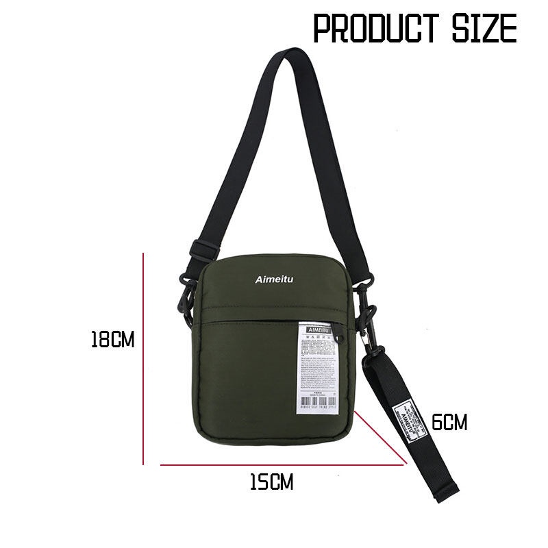 Túi Đeo Chéo Phong Cách Harajuku Thời Trang Cho Nam