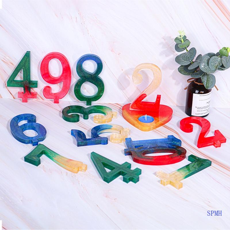 Khuôn Silicone Làm Đế Nến Thủ Công Hình Số 1-10