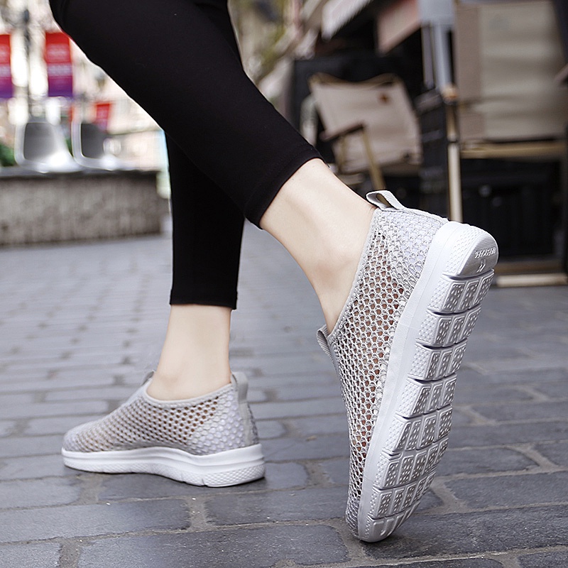 Giày Thể Thao Đế Bằng Thoáng Khí Thời Trang Mùa Hè 2023 Có Size: 35-44