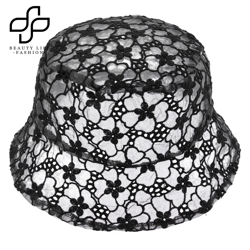 Nón Tai Bèo Phối Ren Thoáng Khí Họa Tiết Hoa Xinh Xắn Cho Bé Gái