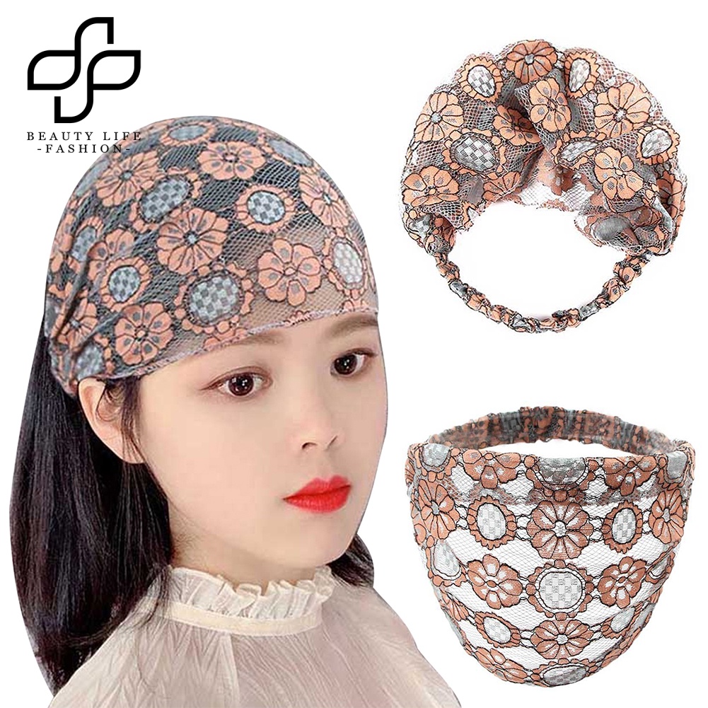 Băng Đô Ren Hoa Xuyên Thấu Co Giãn Thời Trang Cho Nữ