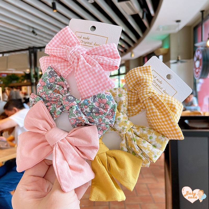 Kẹp Nơ Vải Xinh Xắn Cho Bé Gái