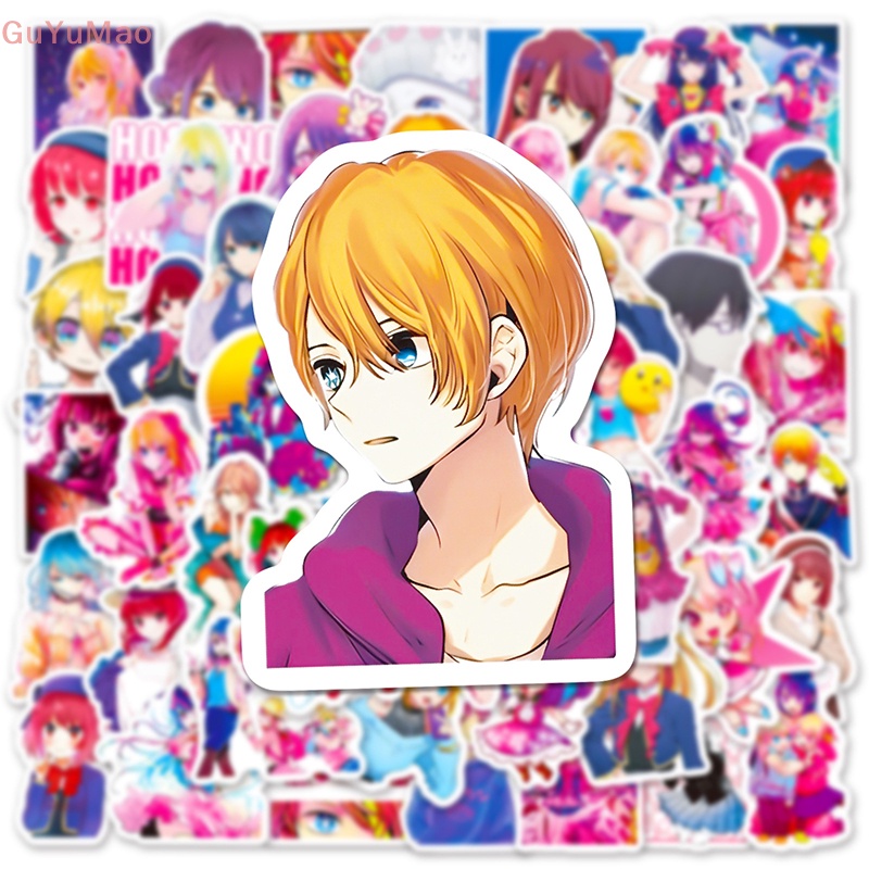 [cxGUYU] 50 Miếng Dán Hoạt Hình Oshi no Ko Anime Trang Trí Laptop Xe Hơi Ván Trượt PRTA