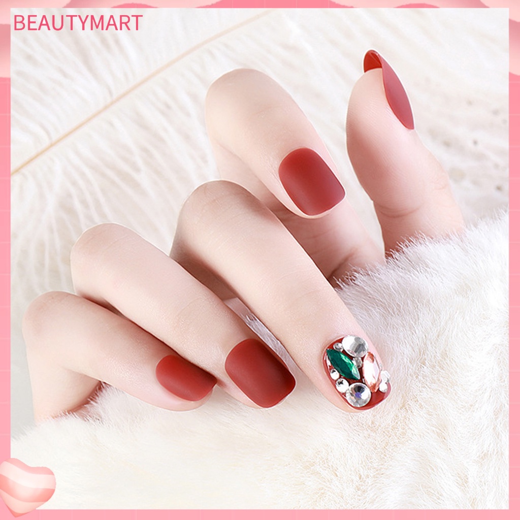 Bộ 24 Miếng Dán Móng Tay Bằng ABS Thân Thiện Với Môi Trường Chống Mòn Có Thể Tái Sử Dụng