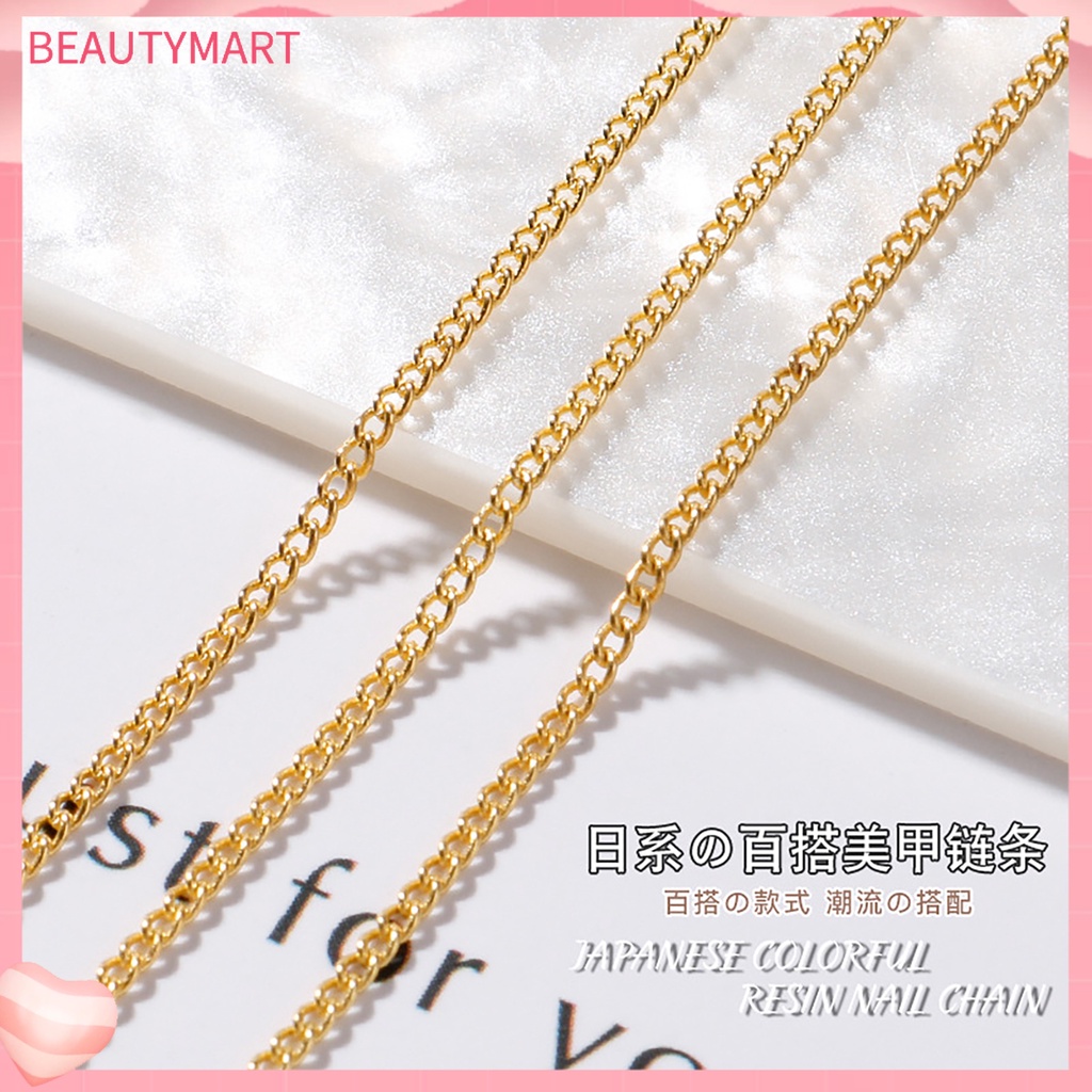 Bộ 3 Thanh Kim Loại Trang Trí Móng Tay 3D Thời Trang Dành Cho Nữ