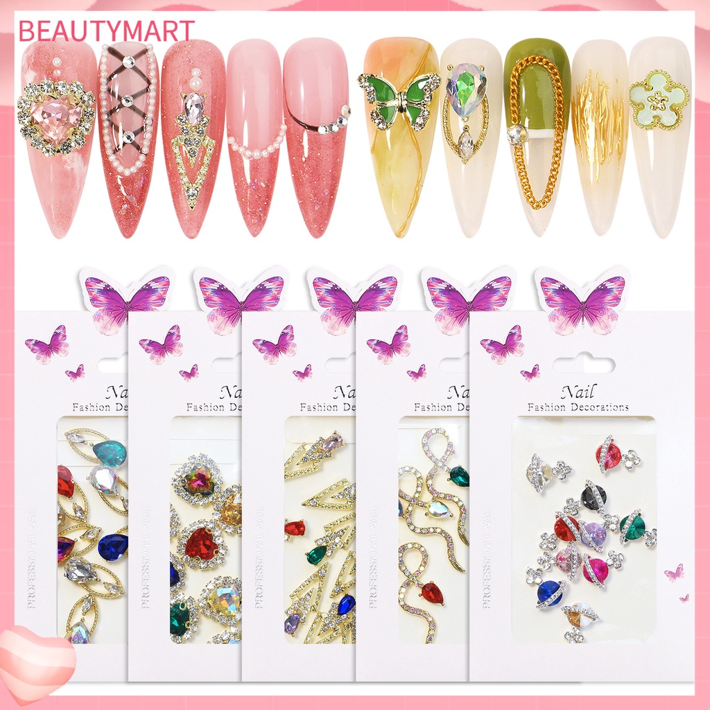 1 Túi Hạt Đá 3D Lấp Lánh Đa Năng Trang Trí Móng Tay Nghệ Thuật