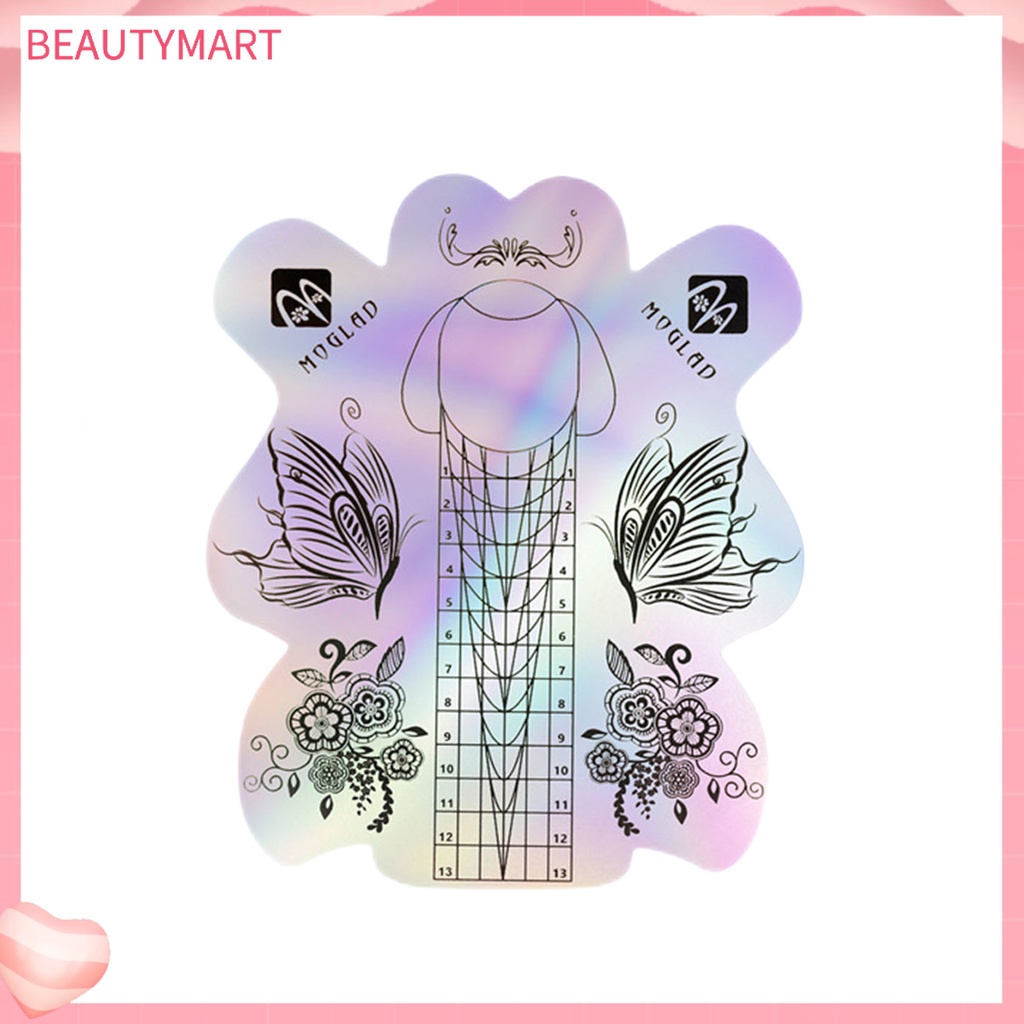 Bộ 100 Miếng Dán Định Hình Móng Tay Bằng Nhựa Acrylic Chống Ẩm Họa Tiết Tinh Tế