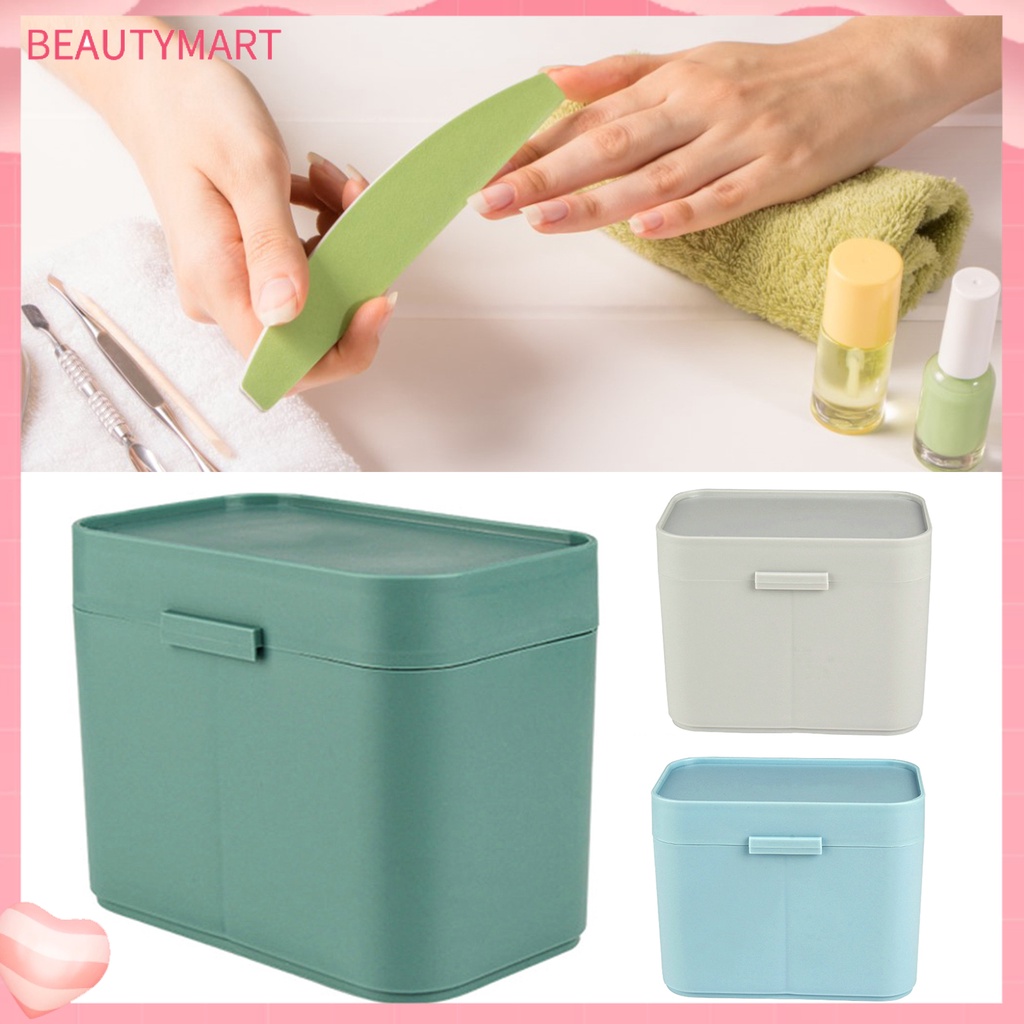 Hộp Đựng Mỹ Phẩm Làm Móng 2 Ngăn Chống Nước Chống Trầy Tiện Dụng