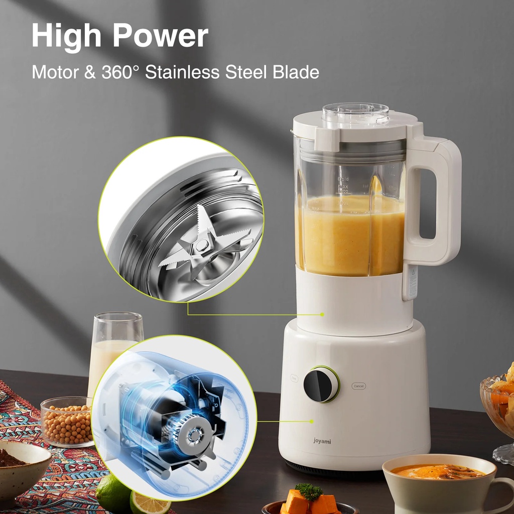 Bản quốc tế - Máy làm sữa hạt, máy xay sinh tố thông minh Xiaomi Joyami Smart Blender JDD01M có kết nối app