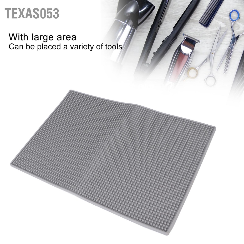 Texas053 Dụng Cụ Tạo Kiểu Tóc Silicone Thảm Chống Trượt Kéo Lược Lưu Trữ Miếng Lót Cho Salon