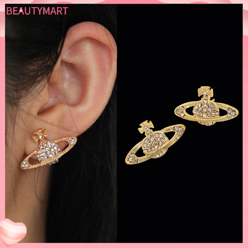 Set 2 Khuyên Tai Đính Đá Hình Hành Tinh Dễ Phối Đồ Thời Trang Dự Tiệc Cho Nữ