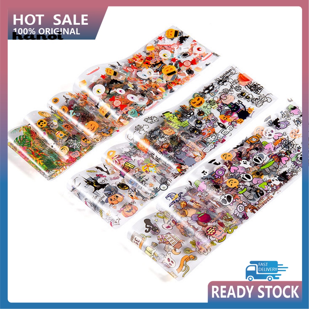 Set 10 Miếng Dán Trang Trí Móng Tay Họa Tiết Giáng Sinh