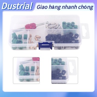 Dustrial 71 chiếc Bộ dụng cụ sửa chữa điều hòa Công 10 Lõi van 50 Gioăng vòi Van