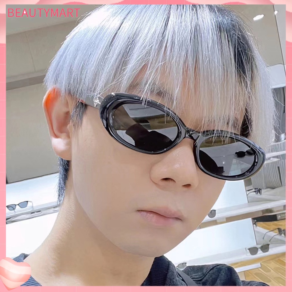 Kính Mát Hình Oval Trong Suốt Chống Tia UV Thời Trang Unisex