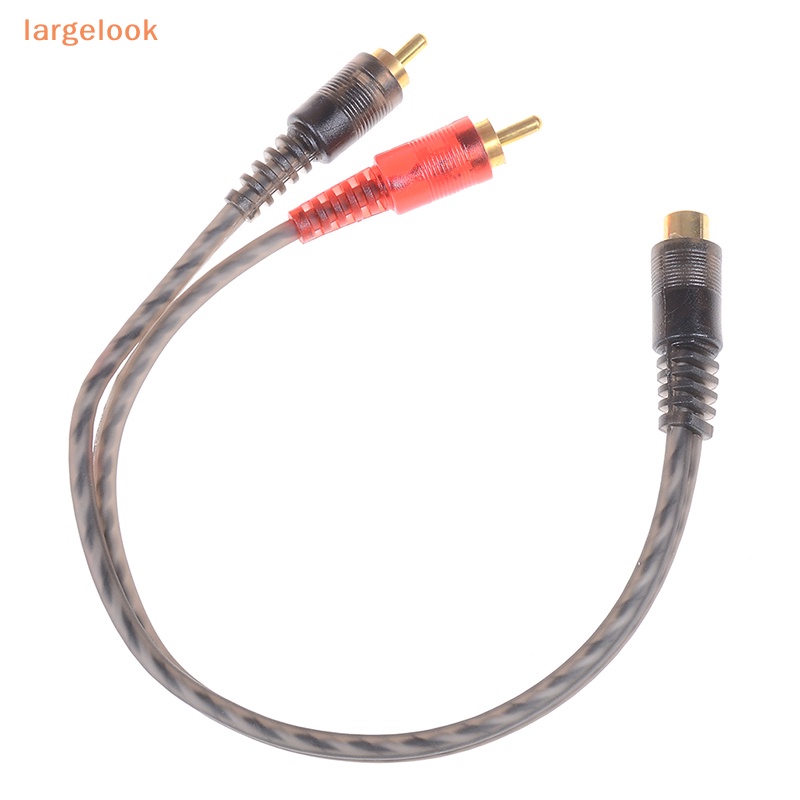 Cáp Chuyển Đổi Âm Thanh Chữ Y Từ 1RCA Cái Sang 2RCA Đực Đầy Tiện Lợi
