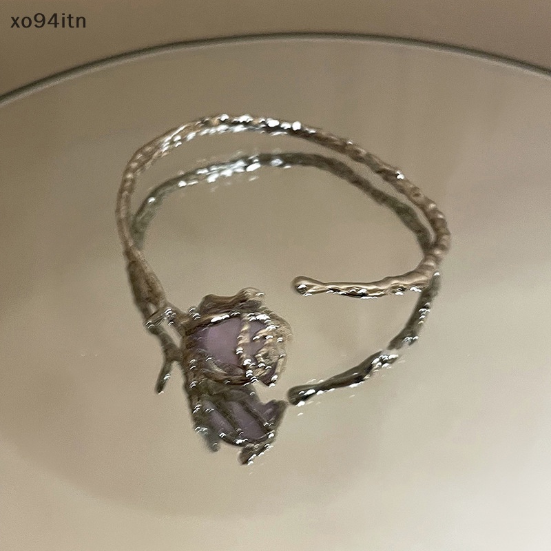 Vòng Đeo Tay Bằng Hợp Kim Hình Hoa Hồng Phong Cách Gothic Thời Trang Cho Nữ