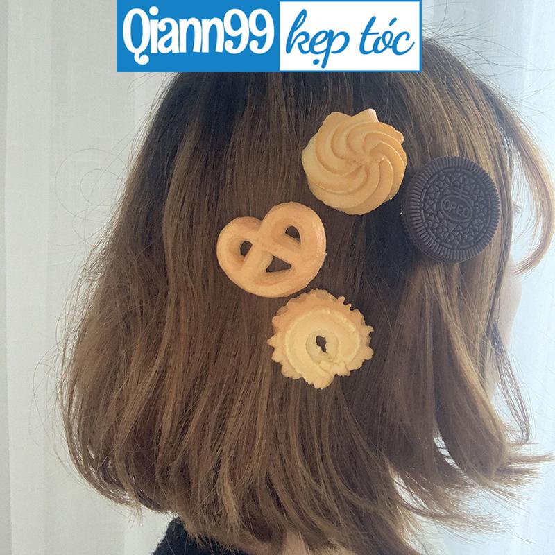 Kẹp Tóc Hình Bánh Quy Dễ Thương Ngộ Nghĩnh